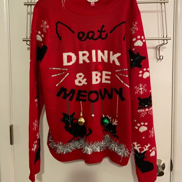 Not Ugly Cats Christmas Sweater size 2X Women's - Picture 1 of 2